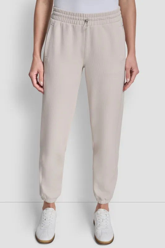 HIGH LINE RIB MID RISE JOGGER sold by DKNY