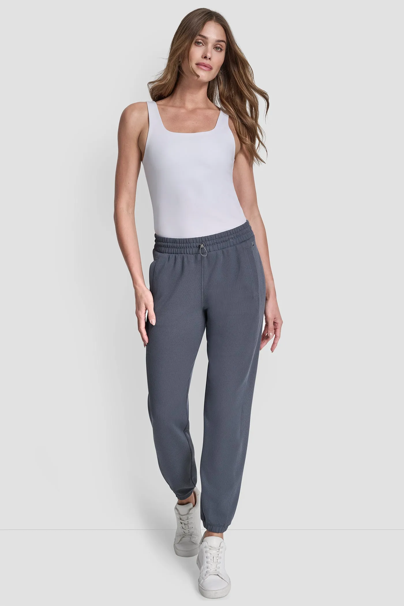 HIGH LINE RIB MID RISE JOGGER sold by DKNY product image thumbnail 5