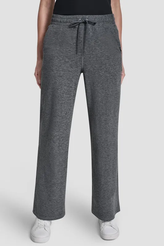 SPACEDYE MID RISE OPEN LEG PANT sold by DKNY