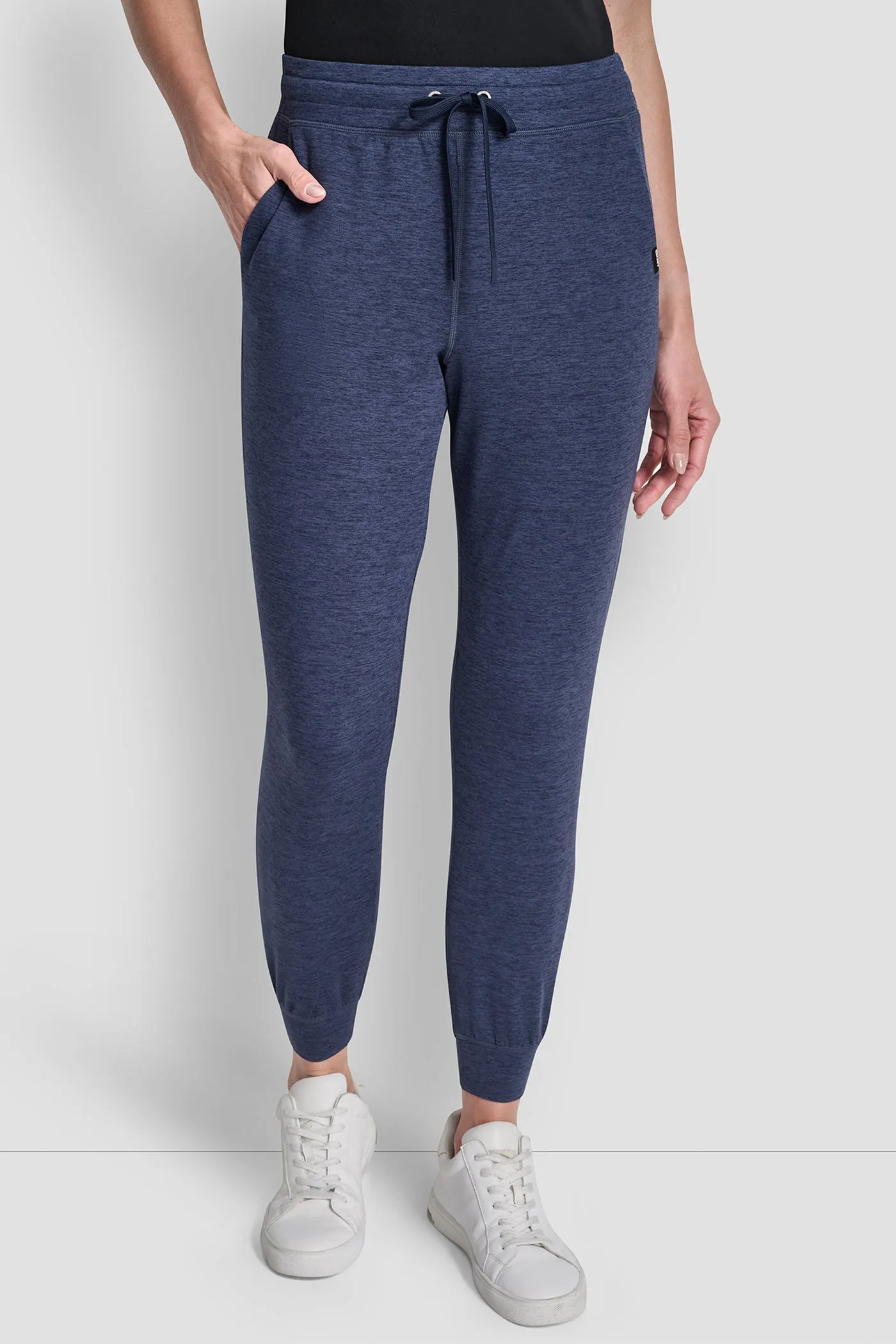 SPACE DYE HIGH WAIST SLIM FIT JOGGER sold by DKNY