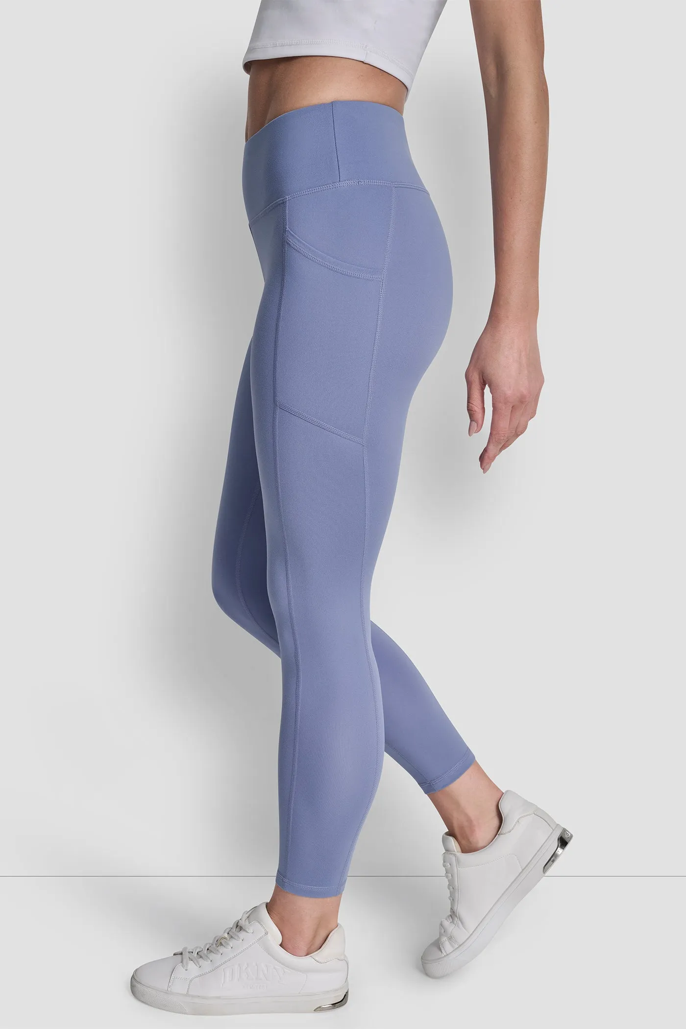 HIGH-RISE LOGO 7/8 LENGTH LEGGING sold by DKNY product image thumbnail 3