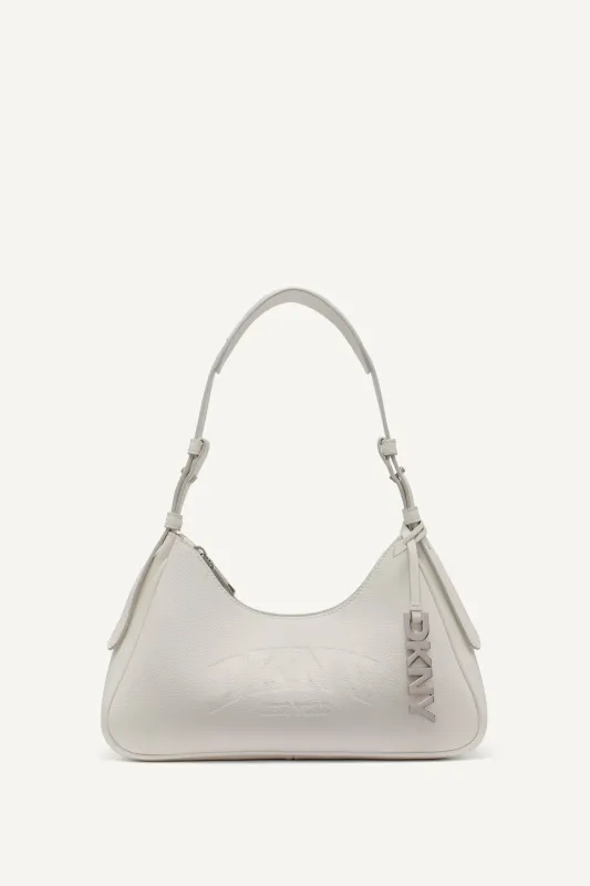 NELL LOGO EMBOSSED SHOULDER BAG sold by DKNY