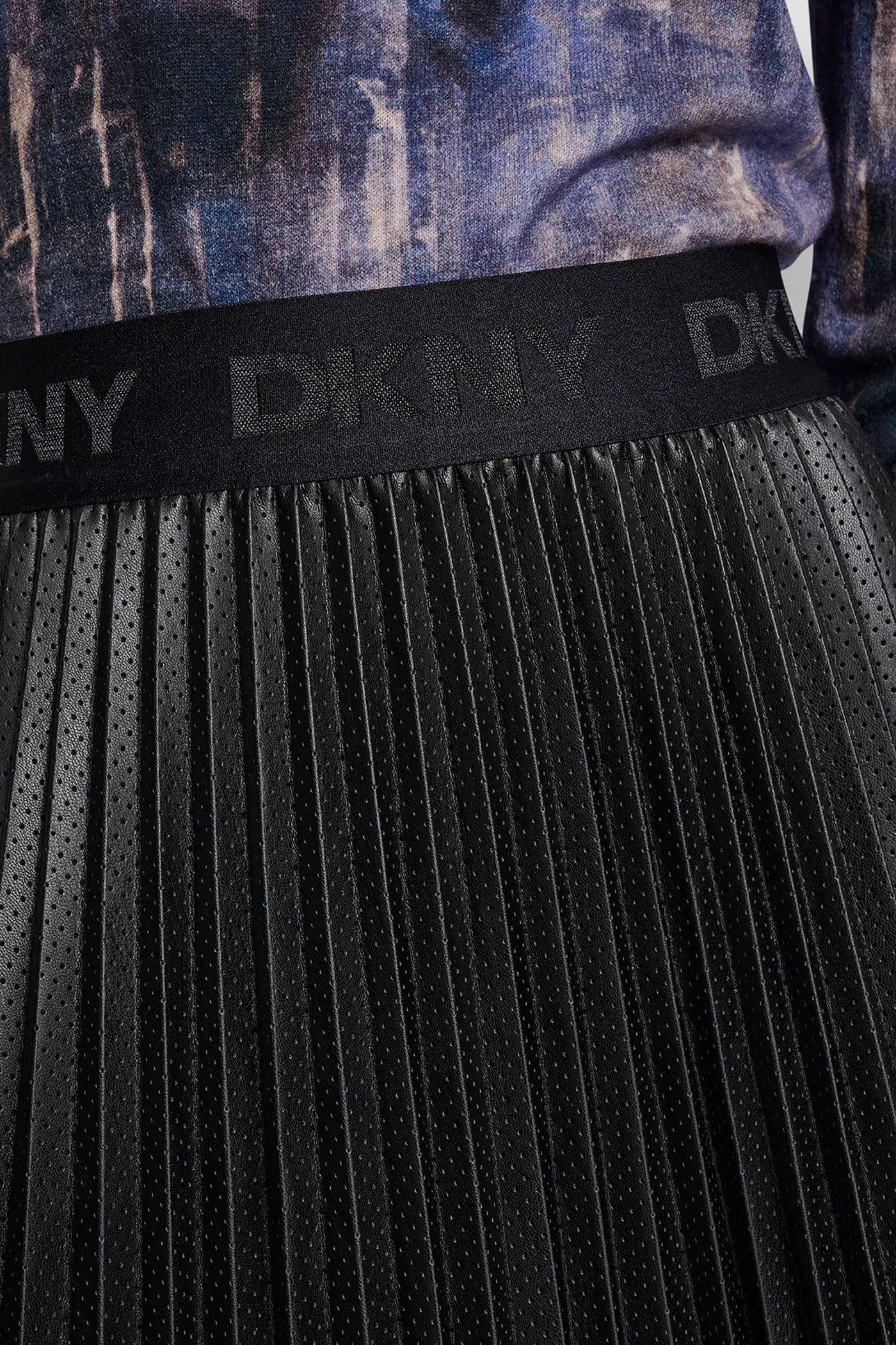 PLEATED FAUX LEATHER SKIRT sold by DKNY product image thumbnail 5