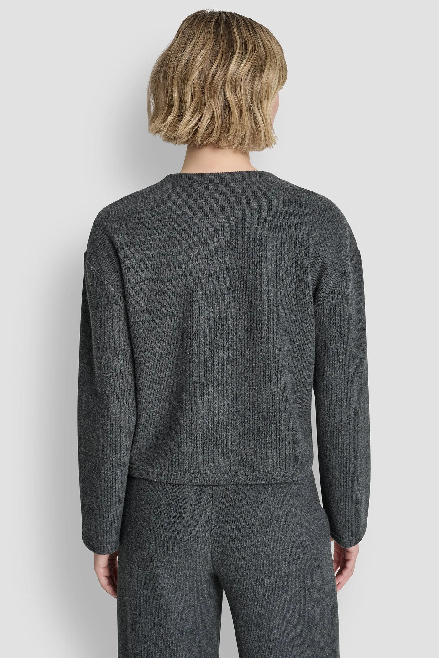 BUTTON FRONT SLEEVE CARDIGAN sold by DKNY product image thumbnail 2