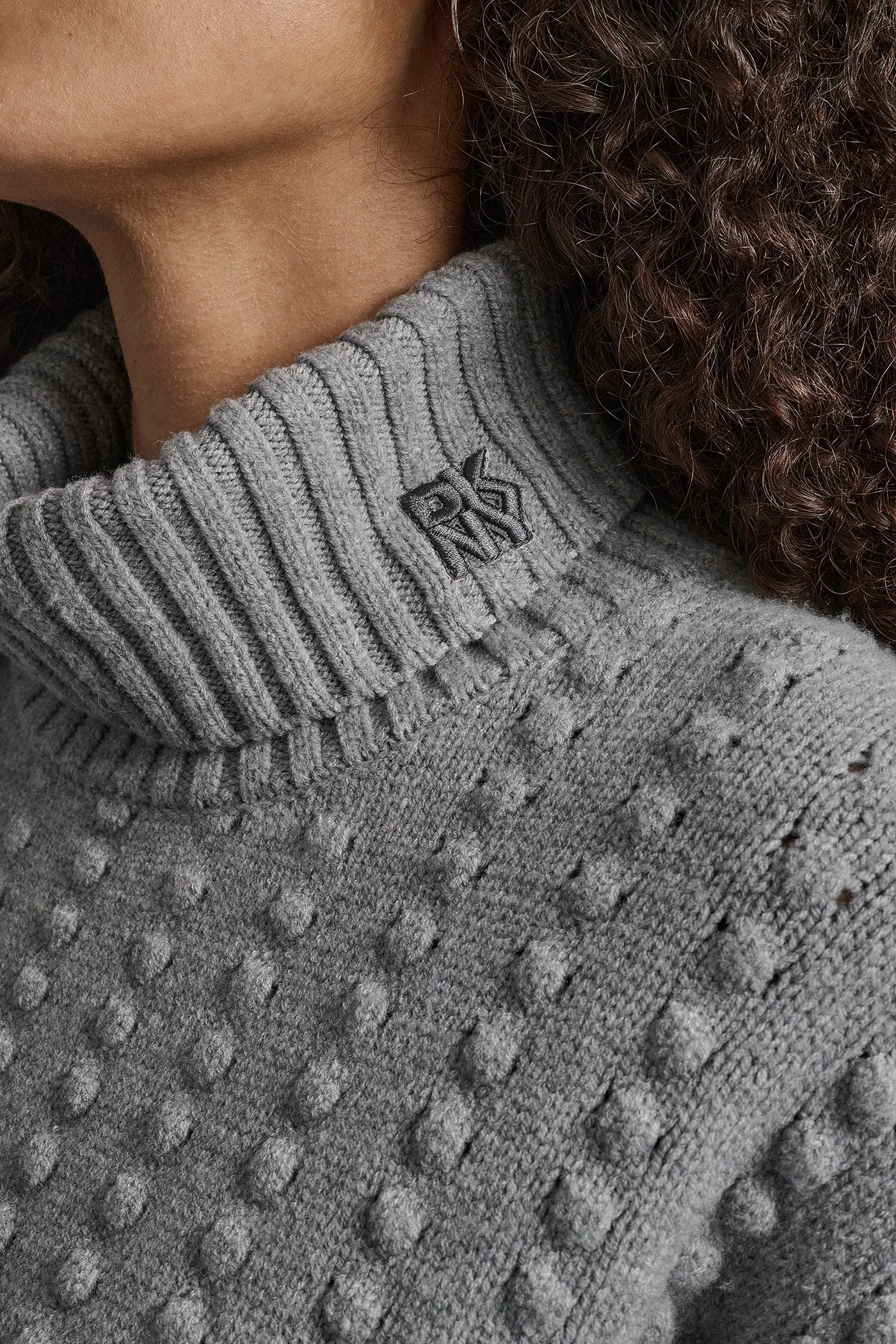 TURTLE NECK BOBBLE STICH SWEATER sold by DKNY product image thumbnail 4