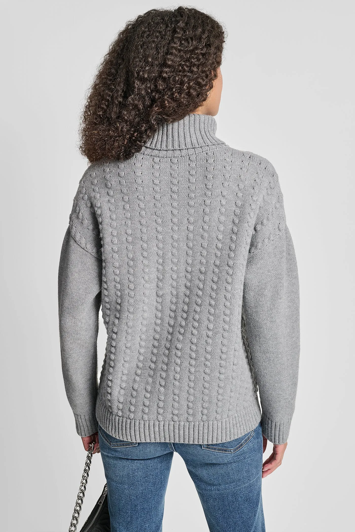 TURTLE NECK BOBBLE STICH SWEATER sold by DKNY product image thumbnail 2