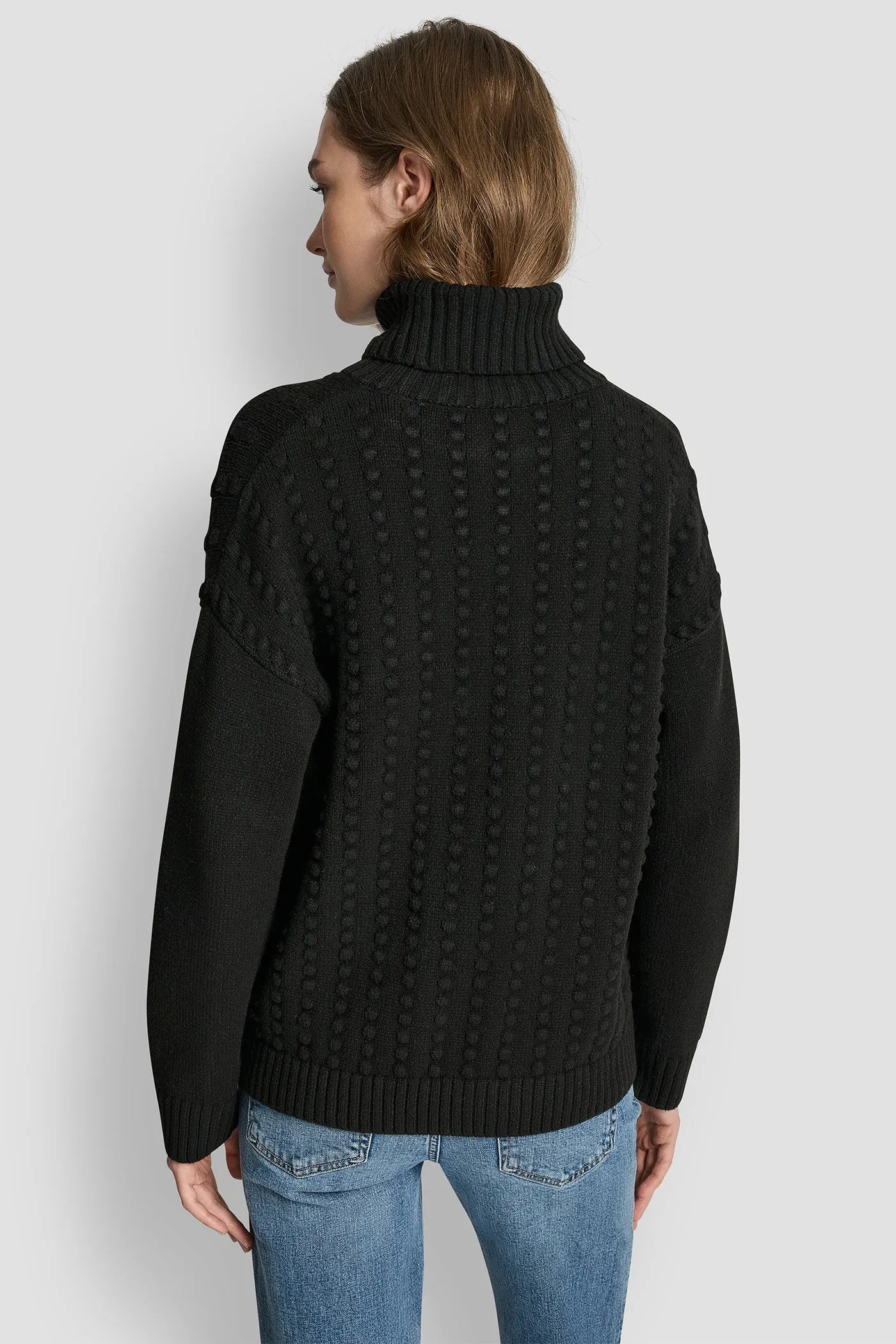 TURTLE NECK BOBBLE STICH SWEATER sold by DKNY product image thumbnail 2