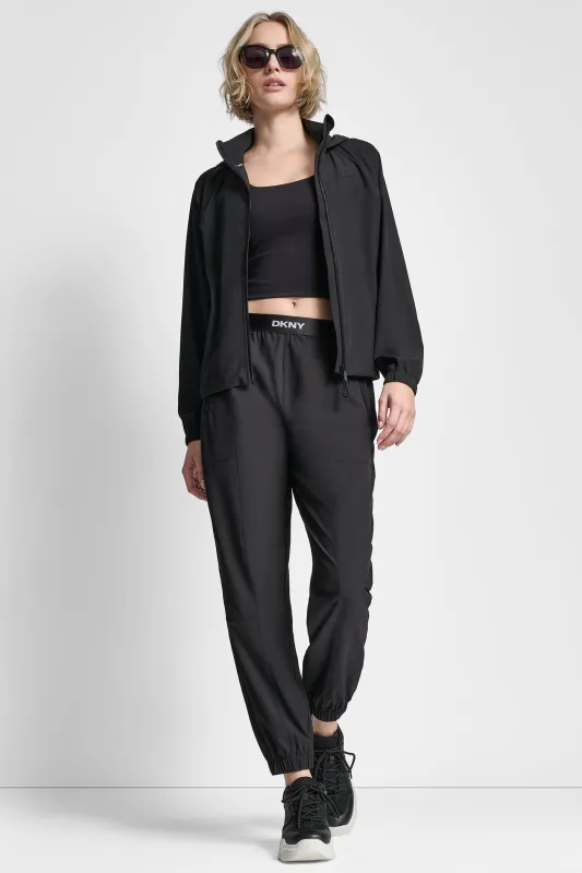 HOODED FULL ZIP JACKET WITH BACK FLANGE sold by DKNY