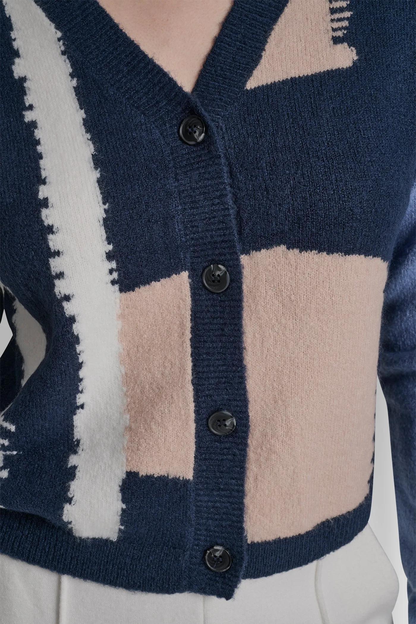 CROPPED COLORBLOCK CARDIGAN sold by DKNY product image thumbnail 5