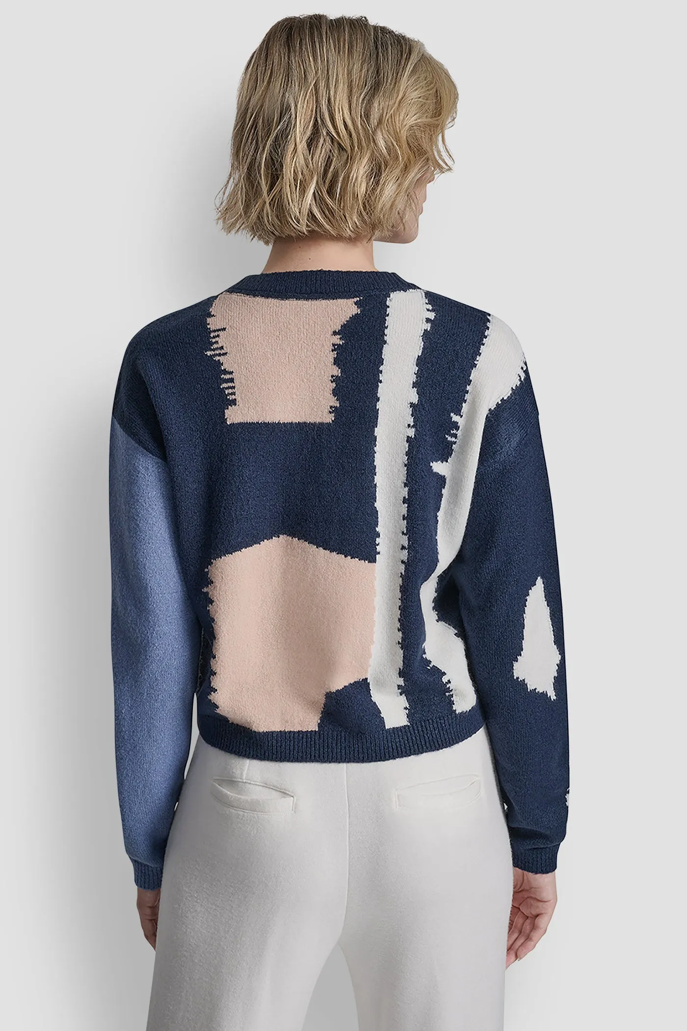 CROPPED COLORBLOCK CARDIGAN sold by DKNY product image thumbnail 2