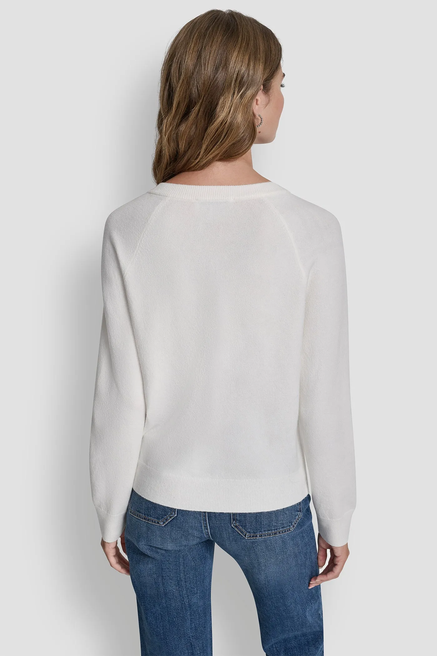 LONG SLEEVE CARDIGAN W RHINESTONE BUTTONS sold by DKNY product image thumbnail 2