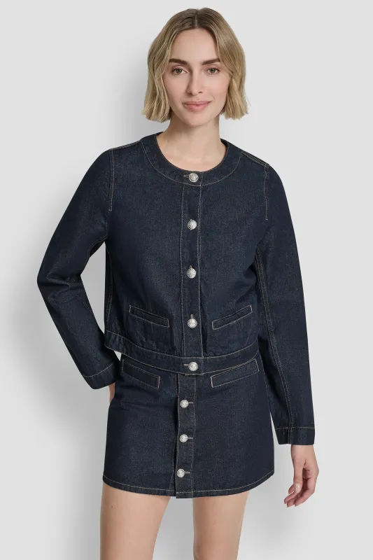 DENIM CARDIGAN sold by DKNY