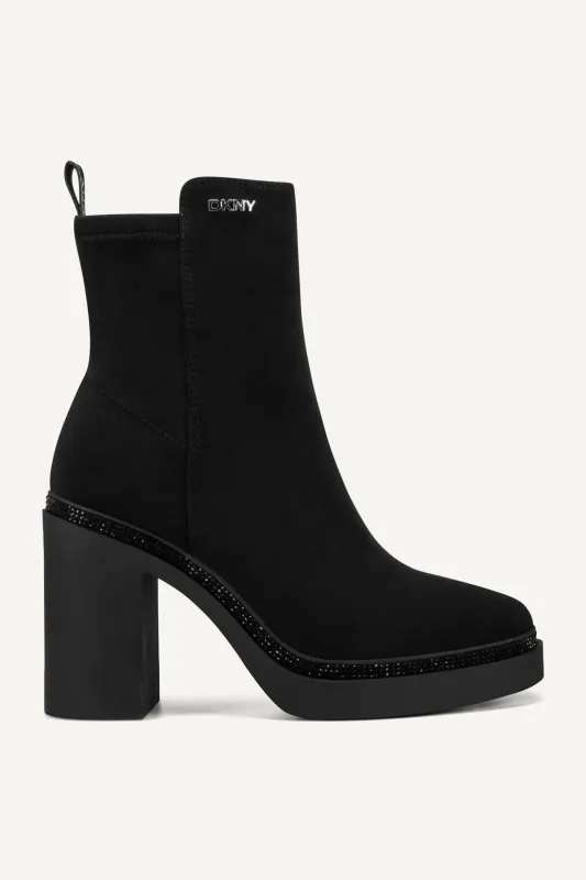 TELSI PLATFORM BOOTIE sold by DKNY
