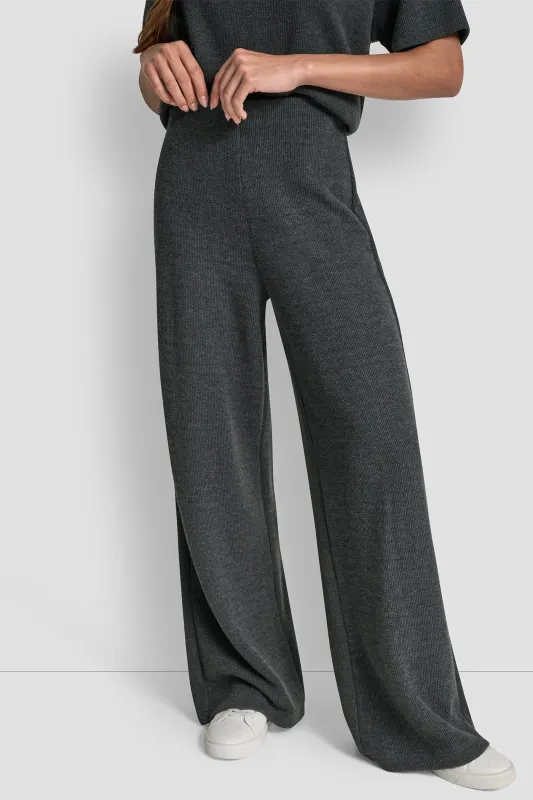 HIGH RISE WIDE LEG PANT sold by DKNY