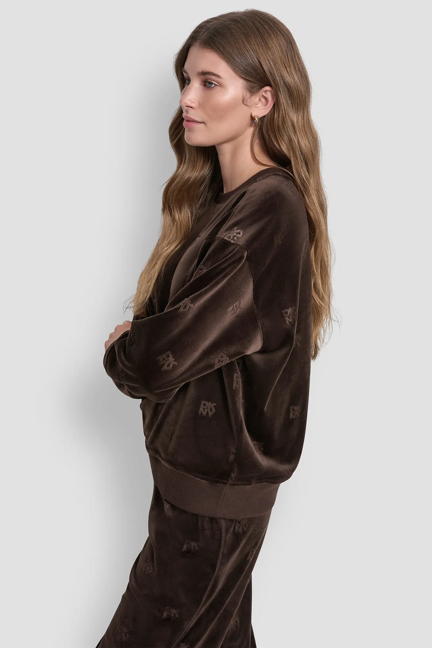 VELOUR DKNY ALL OVER PULLOVER sold by DKNY product image thumbnail 3