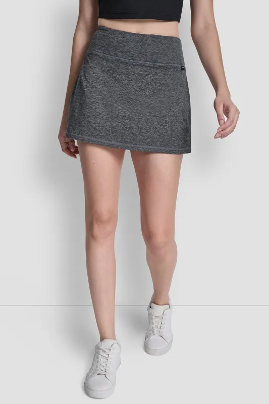 SPACEDYE SKORT WITH BUILT IN BIKE SHORT sold by DKNY