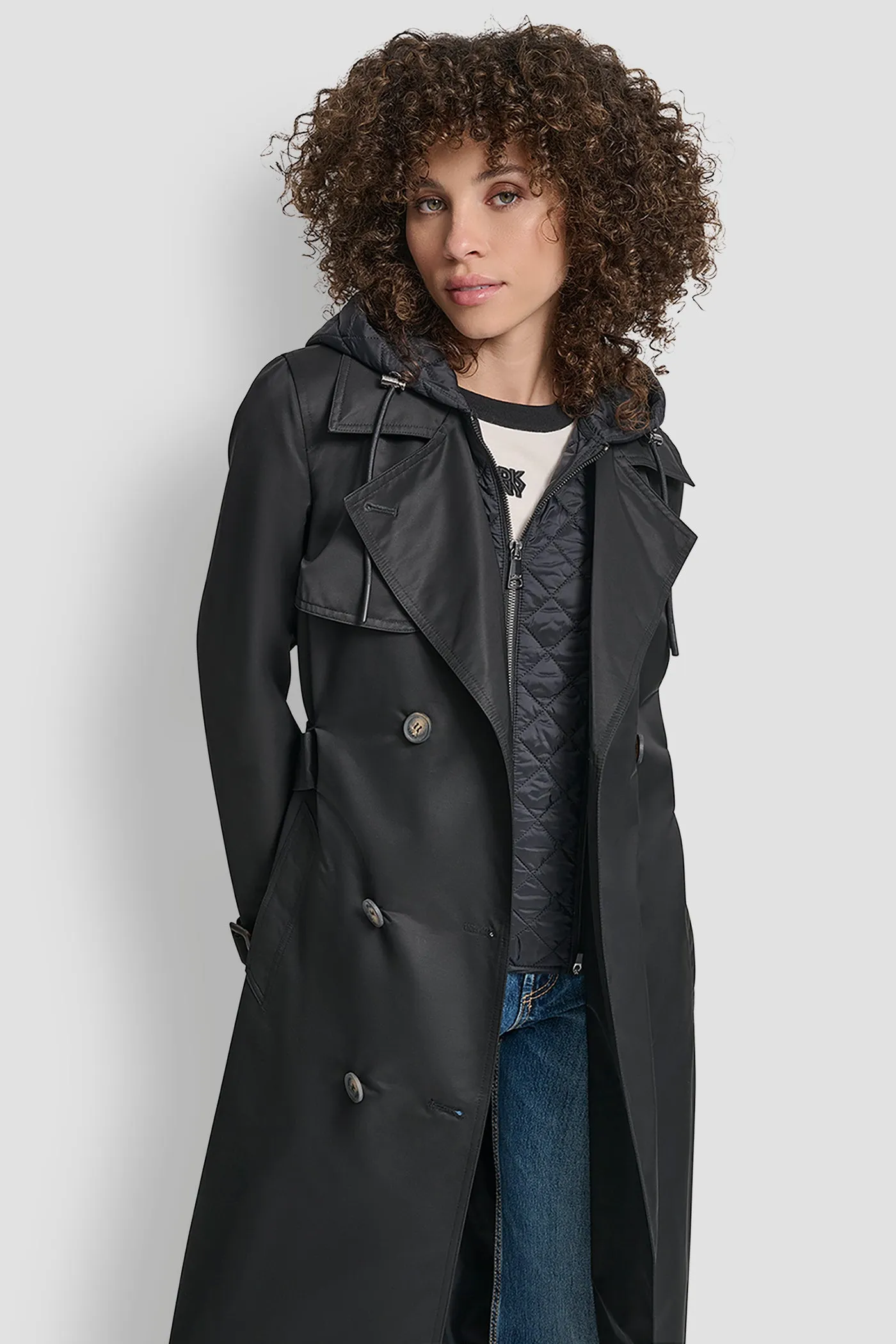 LONG TRENCH COAT sold by DKNY product image thumbnail 4