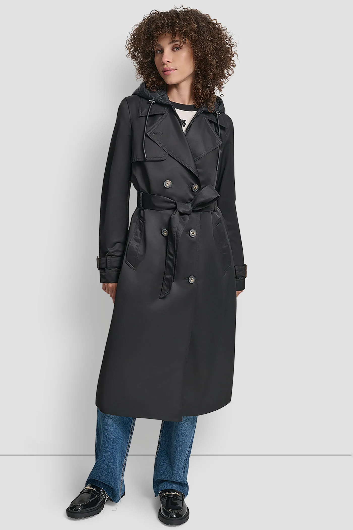 LONG TRENCH COAT sold by DKNY