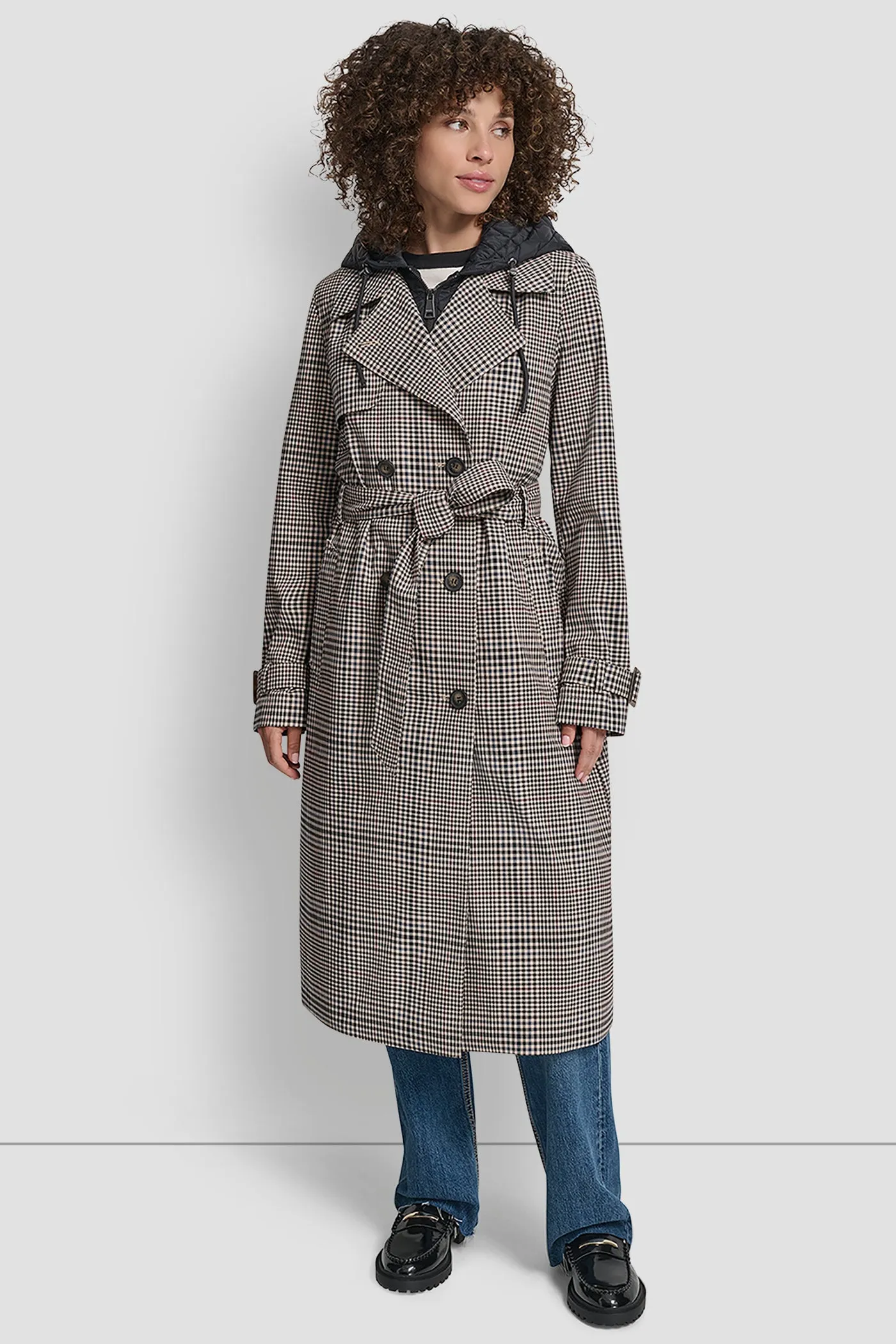 LONG TRENCH COAT sold by DKNY