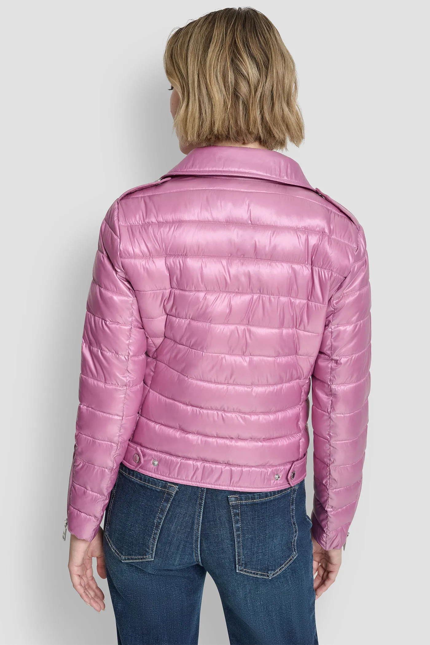 MOTO STYLE LIGHT WEIGHT PUFFER JACKET sold by DKNY product image thumbnail 2