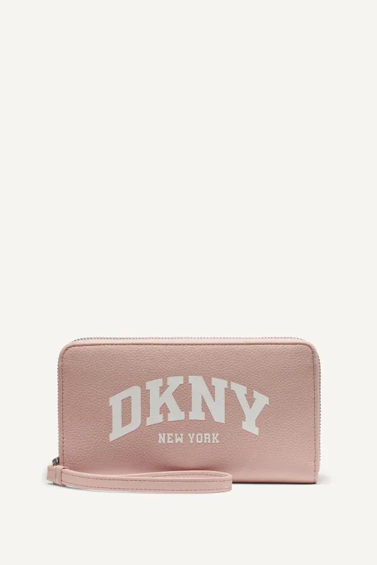 HADLEE LARGE ZIP AROUND WALLET sold by DKNY