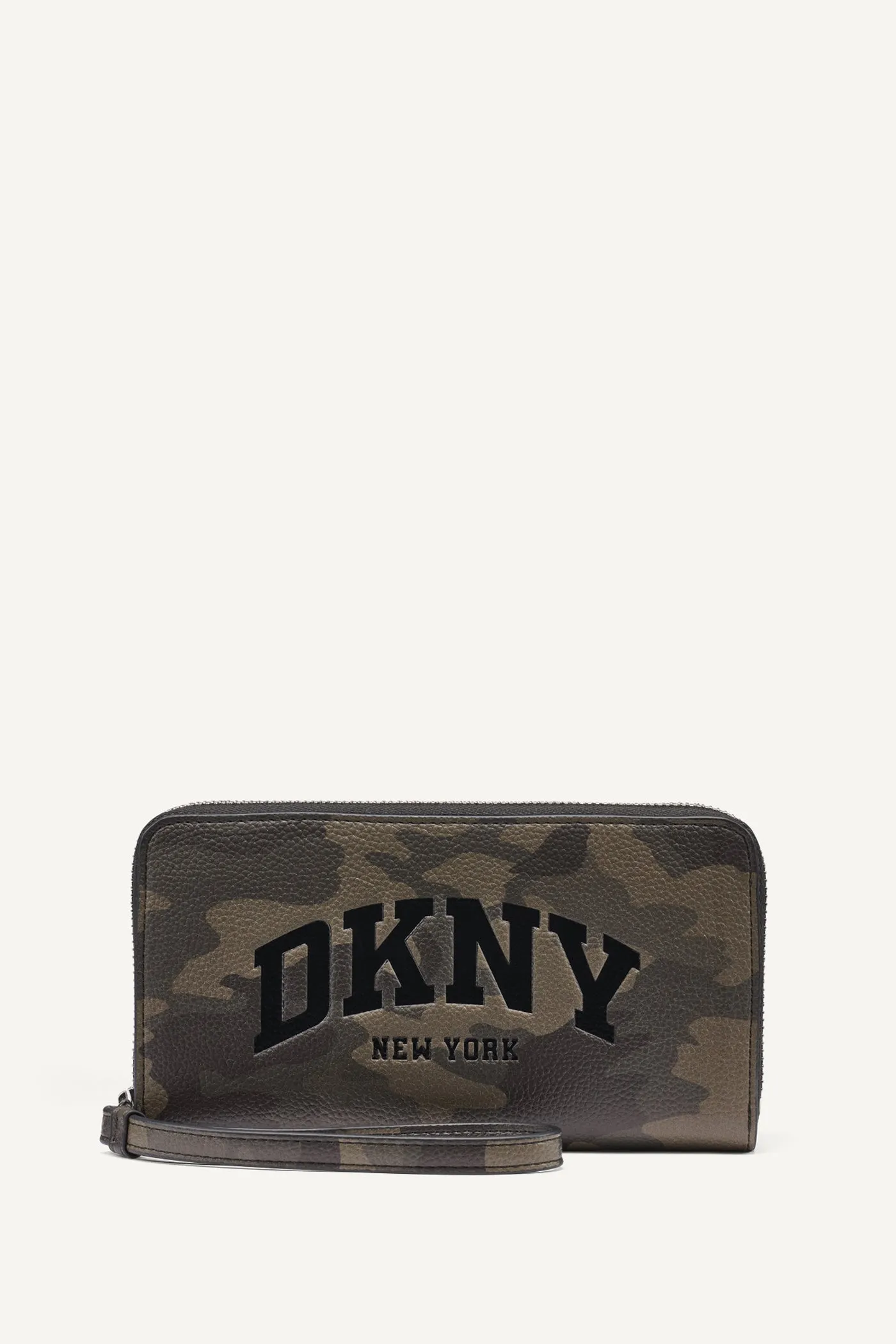 HADLEE LARGE ZIP AROUND WALLET WITH WRISTLET sold by DKNY