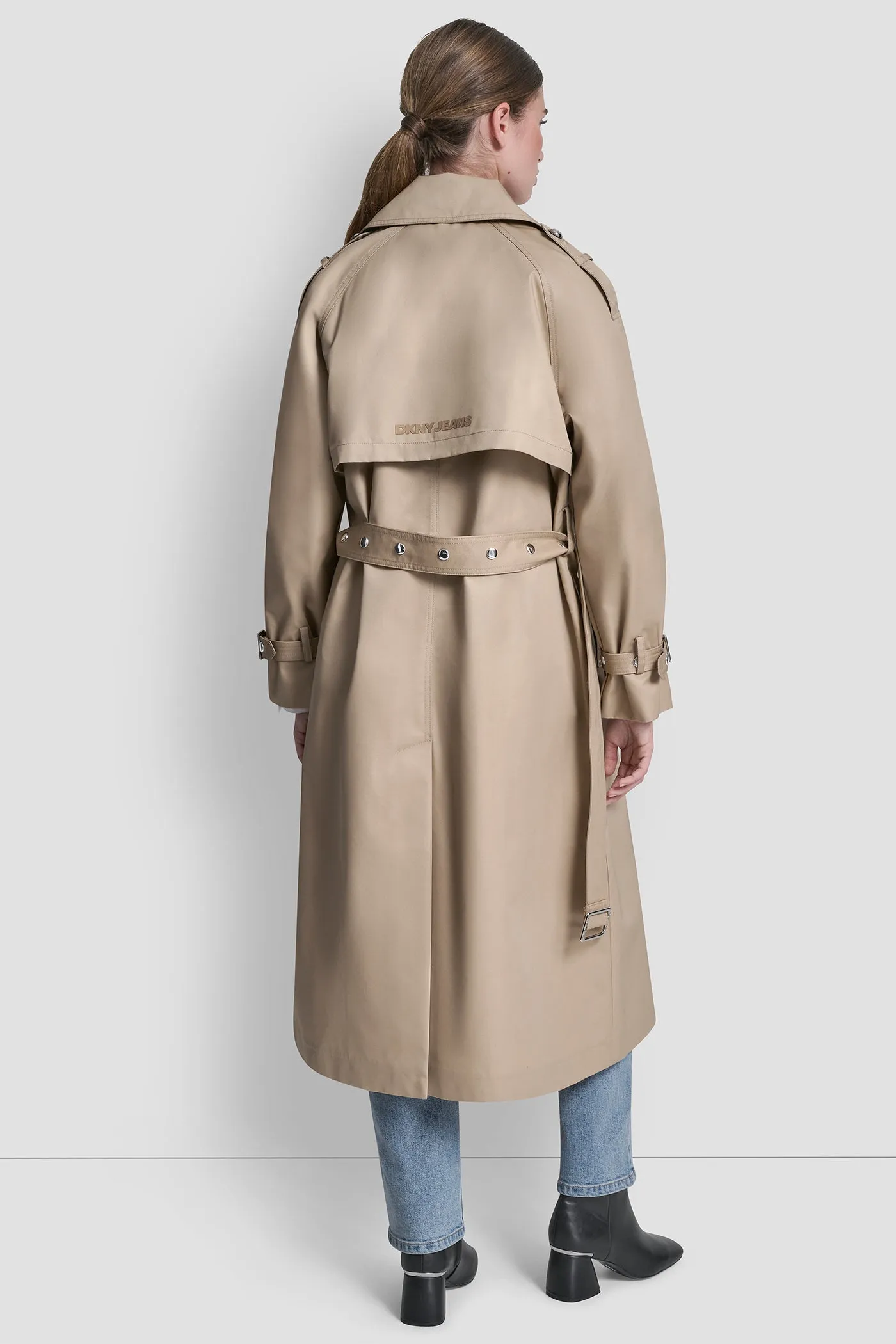 LONG DOUBLE BREASTED BELTED TRENCH sold by DKNY product image thumbnail 2