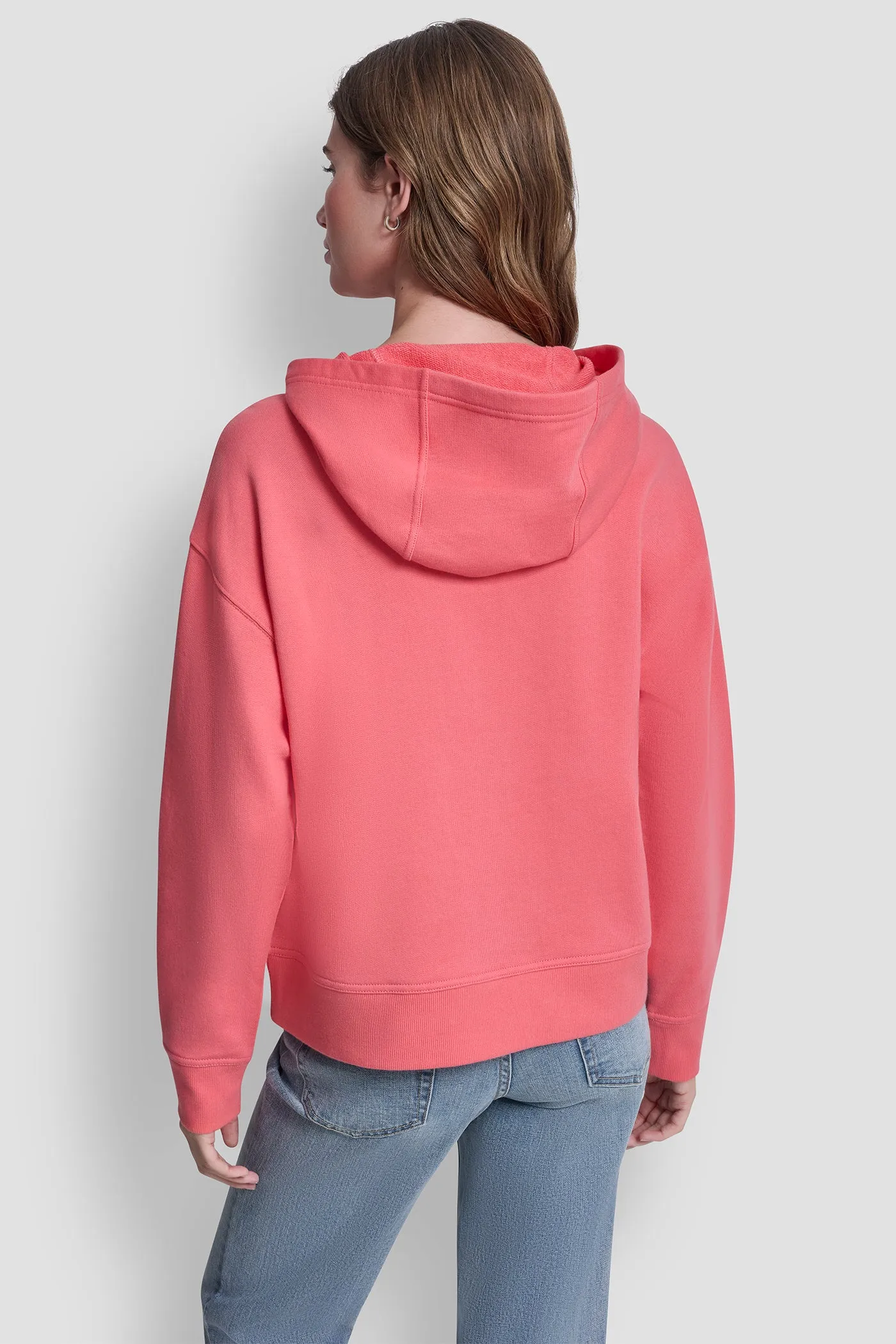 STACKED RHINESTONE FOIL LOGO HOODIE sold by DKNY product image thumbnail 3