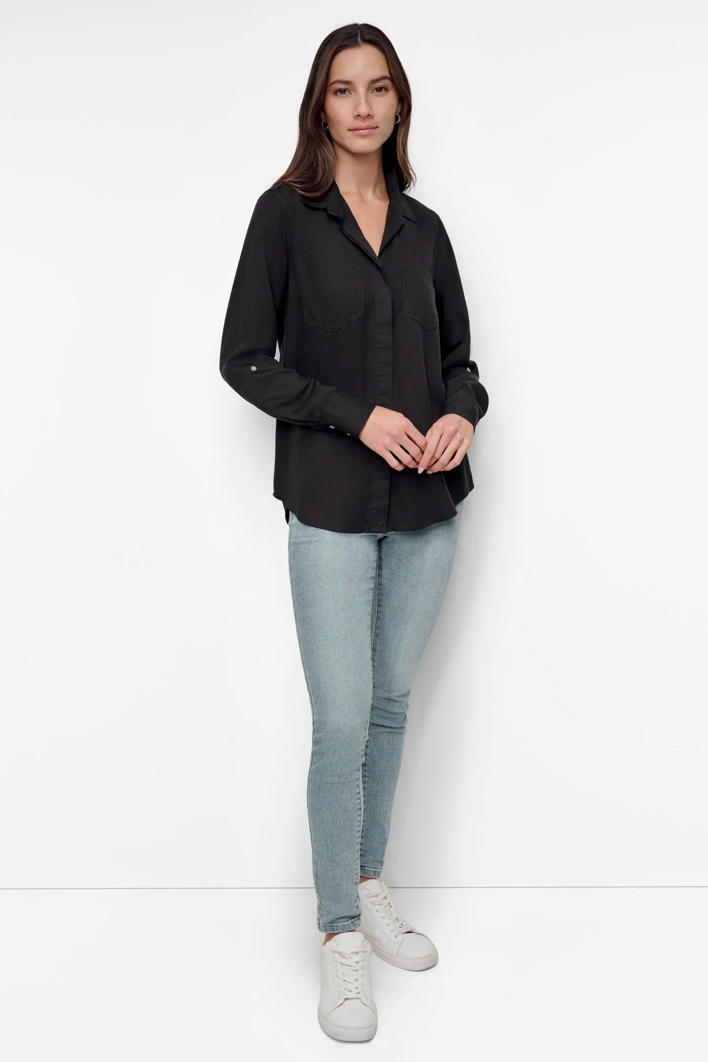 SPLIT BACK BUTTON FRONT WITH ROLL TAB sold by DKNY product image thumbnail 3