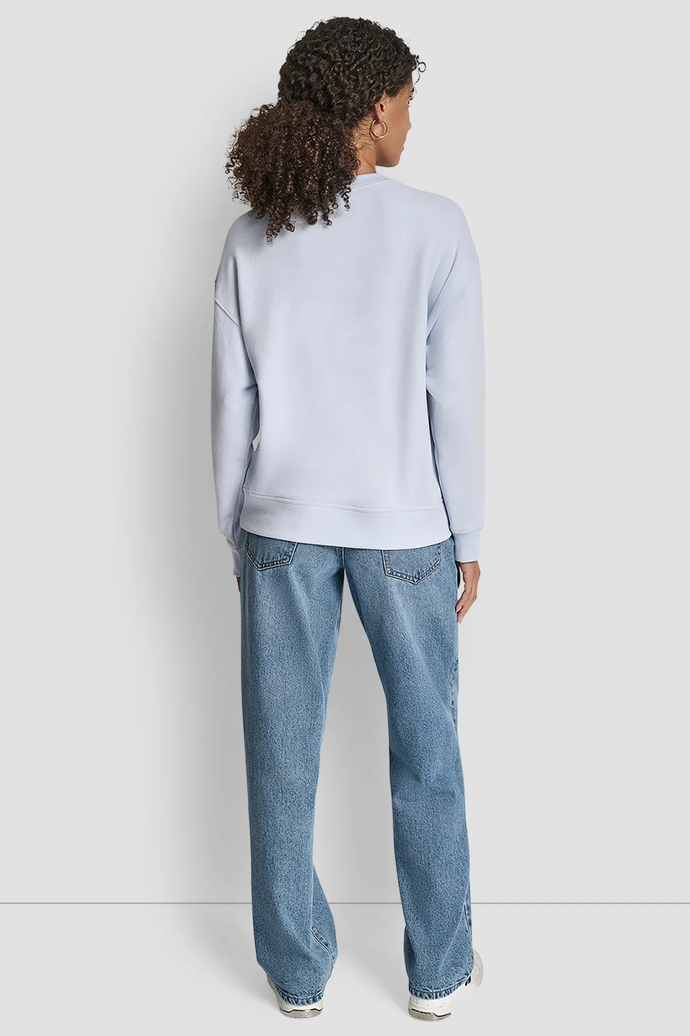 DKNY JEANS CHAINSTITCH OUTLINE LOGO CREW NECK SWEATSHIRT sold by DKNY product image thumbnail 2