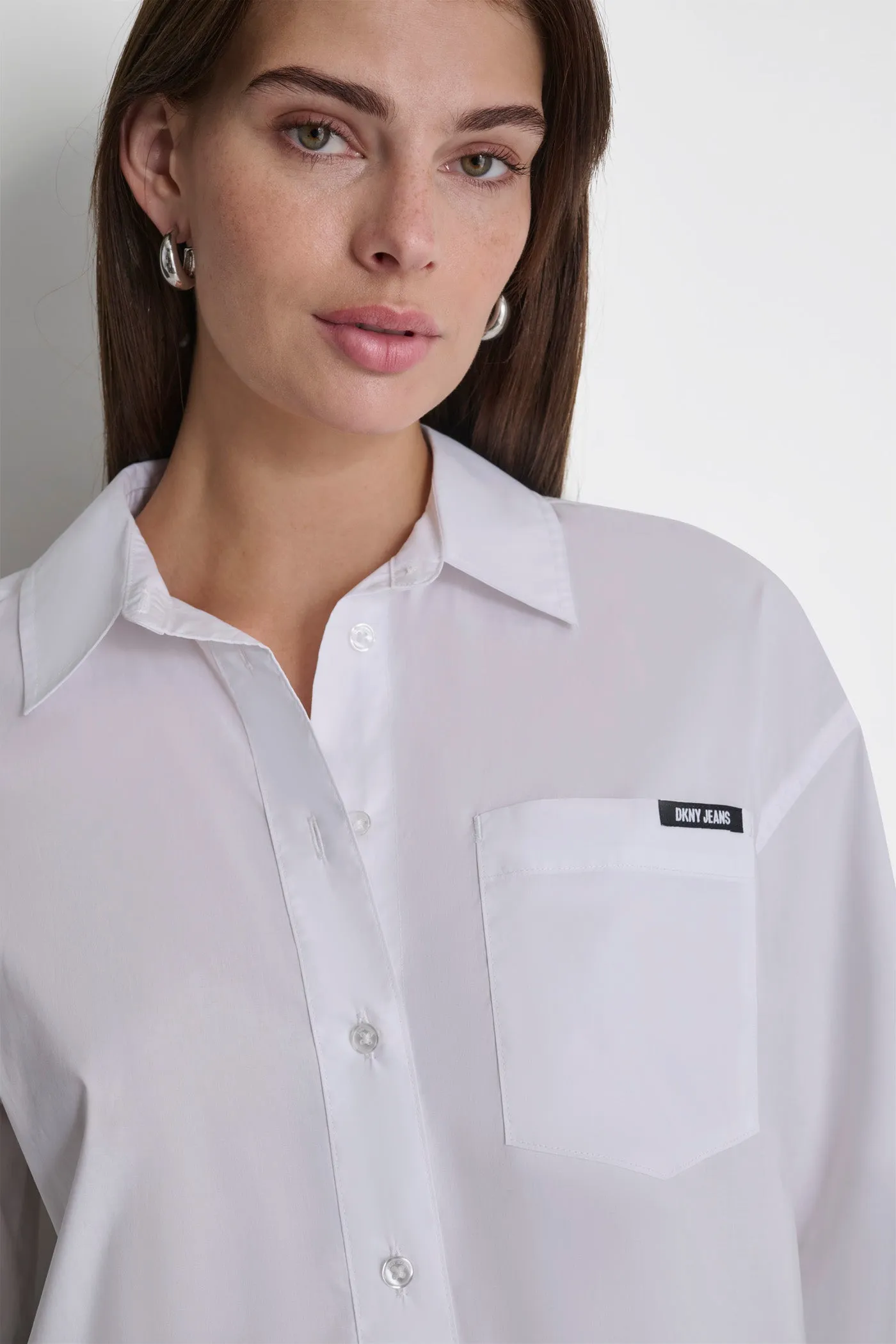 POPLIN BUTTON DOWN sold by DKNY product image thumbnail 5