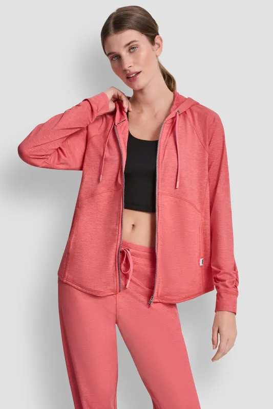 SPACEDYE FULL ZIP HOODIE sold by DKNY