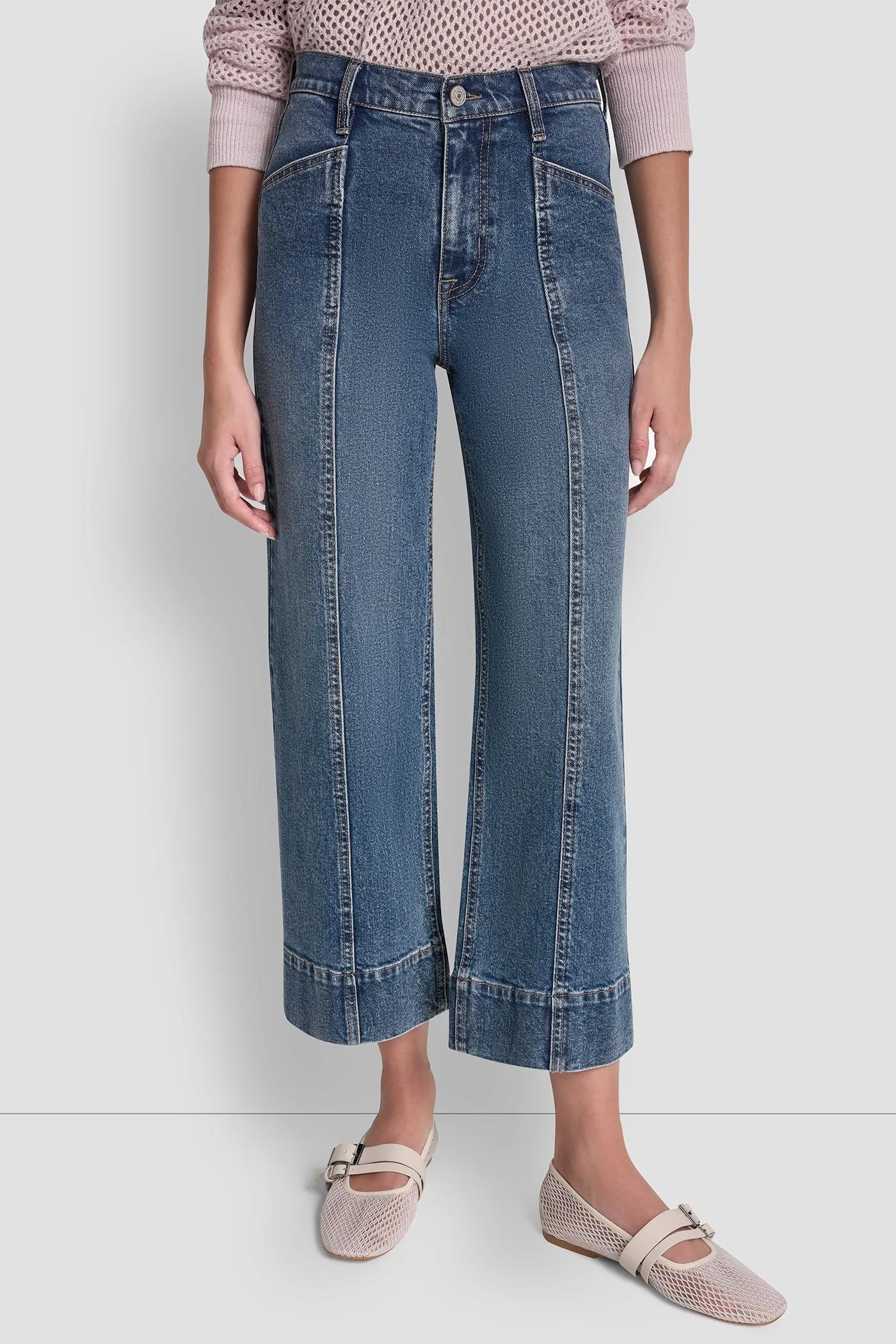 HIGH RISE CROP UTILITY WIDE LEG sold by DKNY product image thumbnail 3