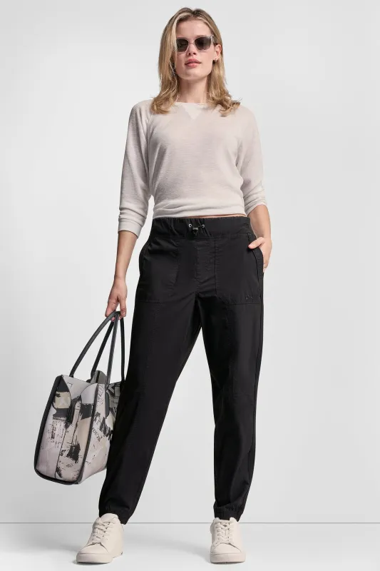 HIGH-RISE SLIM UTILITY JOGGER made by DKNY