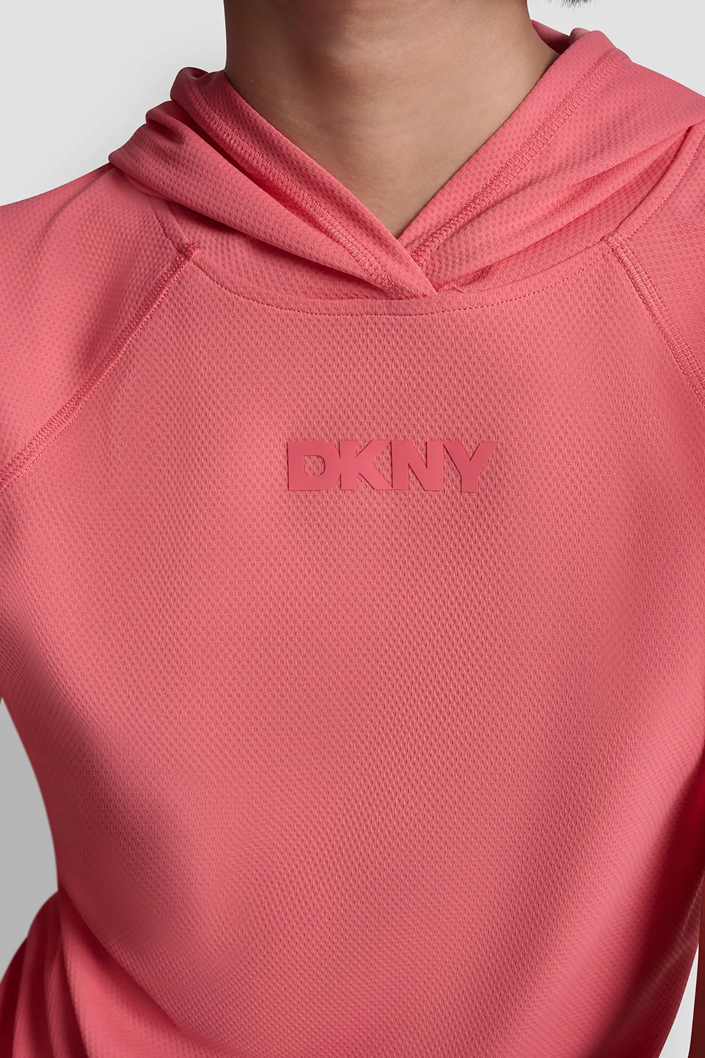 MESH HOODED LOGO TEE sold by DKNY product image thumbnail 3
