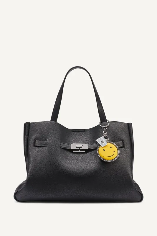 BRYAR LARGE SMILEY FACE SATCHEL sold by DKNY