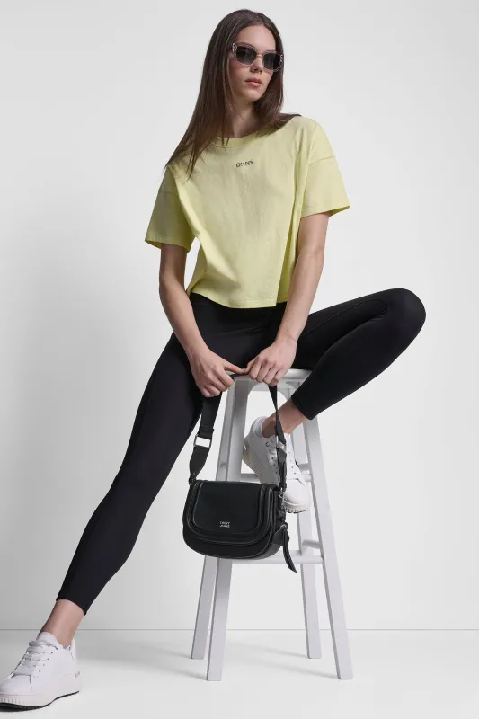 METALLIC LOGO TEE sold by DKNY