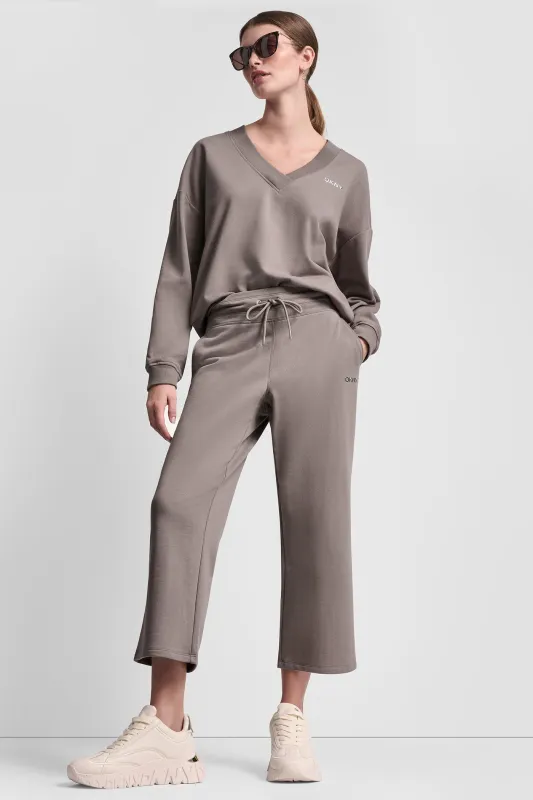 CROPPED HIGH-RISE PANTS sold by DKNY