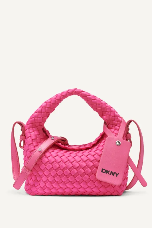 GISELLE WOVEN NEOPRENE CROSSBODY BAG made by DKNY