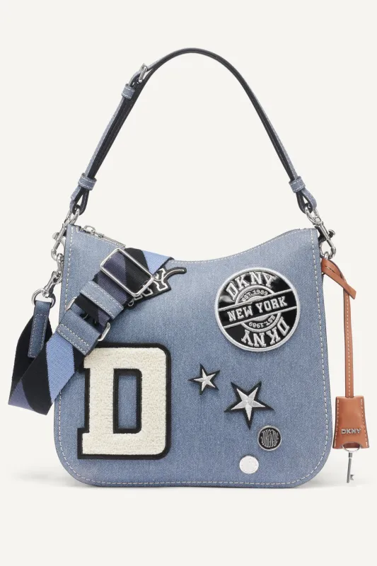 NESSA DENIM CROSSBODY BAG sold by DKNY