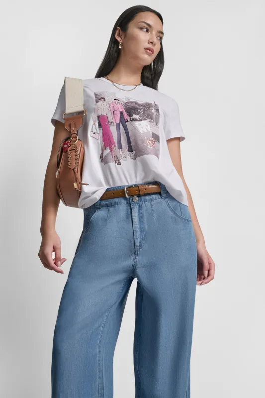 BLEECKER ST CONVERSATIONAL T-SHIRT sold by DKNY