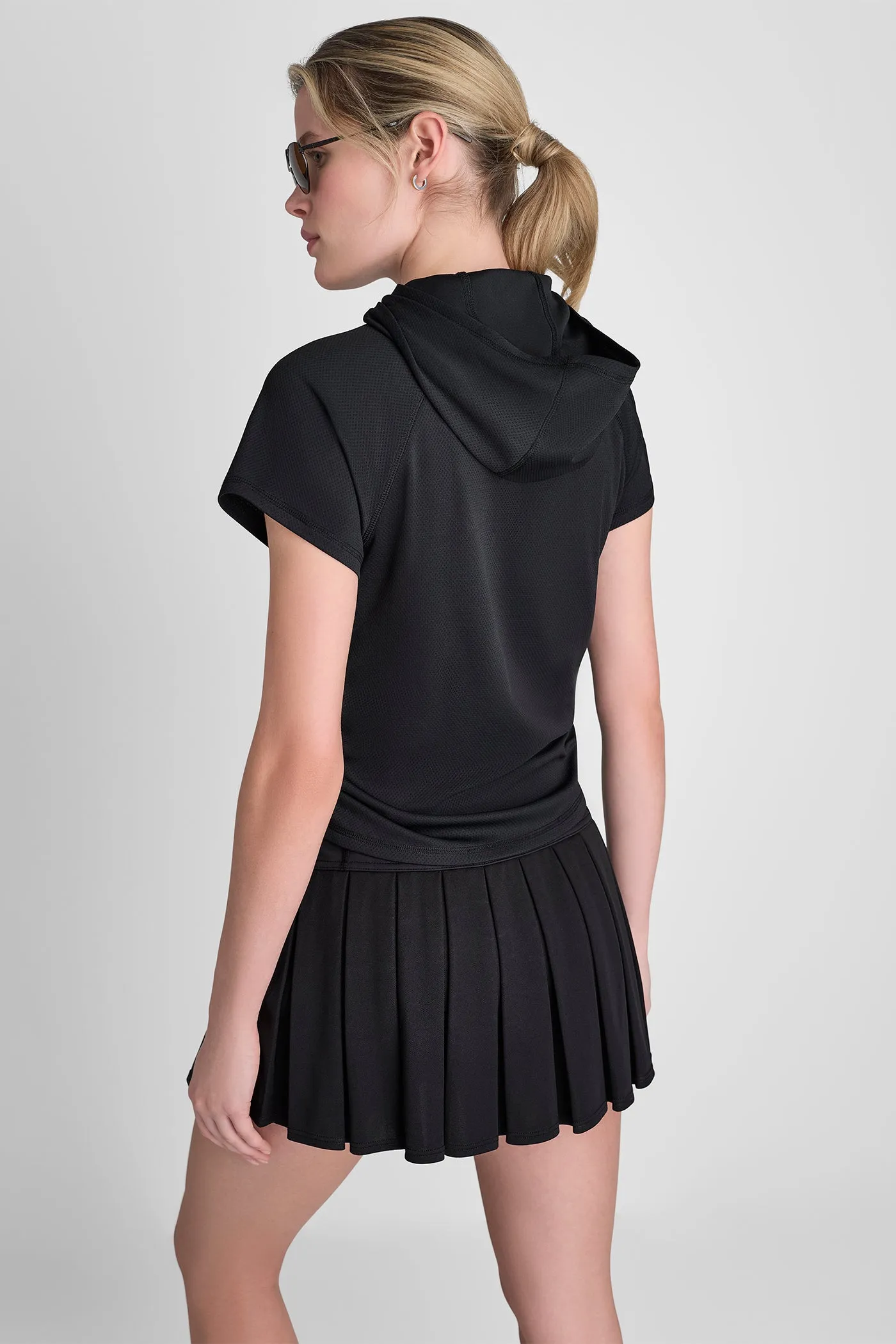 MESH HOODED LOGO TEE sold by DKNY product image thumbnail 2