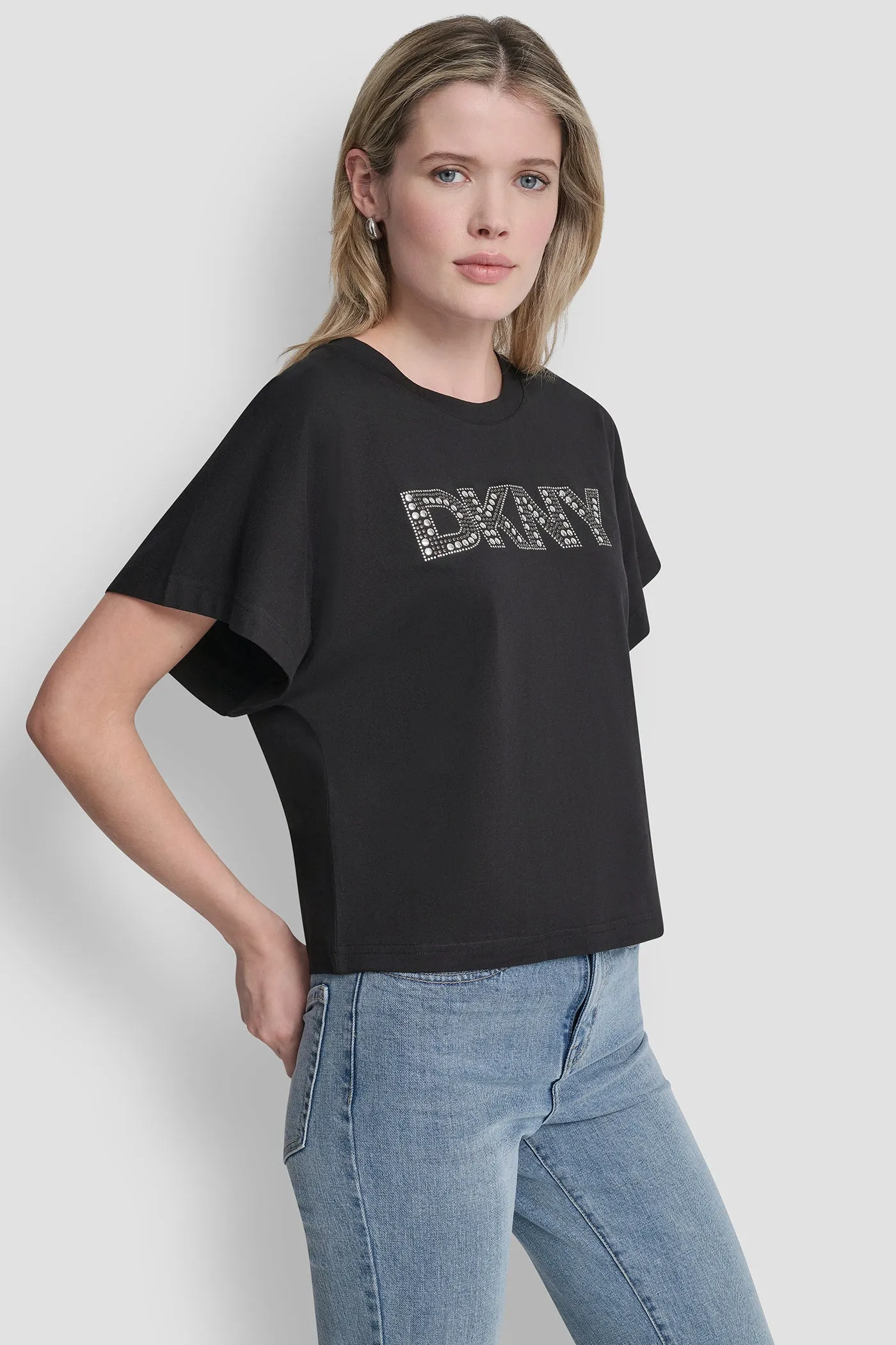 CRYSTAL LOGO TEE sold by DKNY product image thumbnail 3