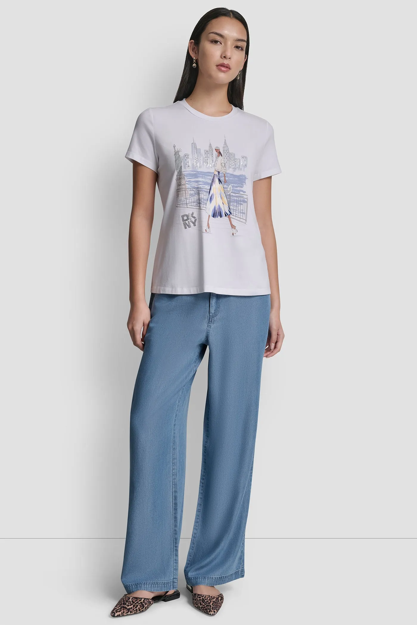 STATUE OF LIBERTY CONVERSATIONAL T-SHIRT sold by DKNY product image thumbnail 5