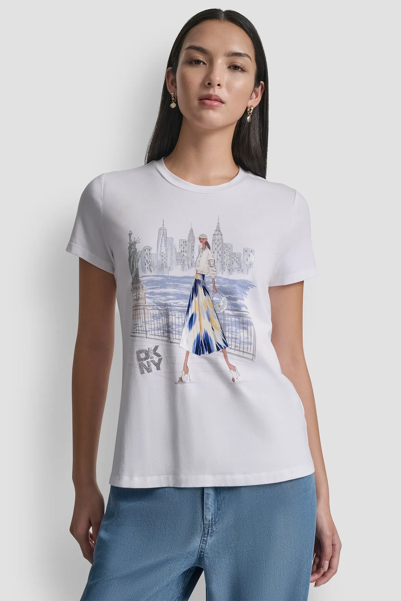STATUE OF LIBERTY CONVERSATIONAL T-SHIRT sold by DKNY product image thumbnail 4