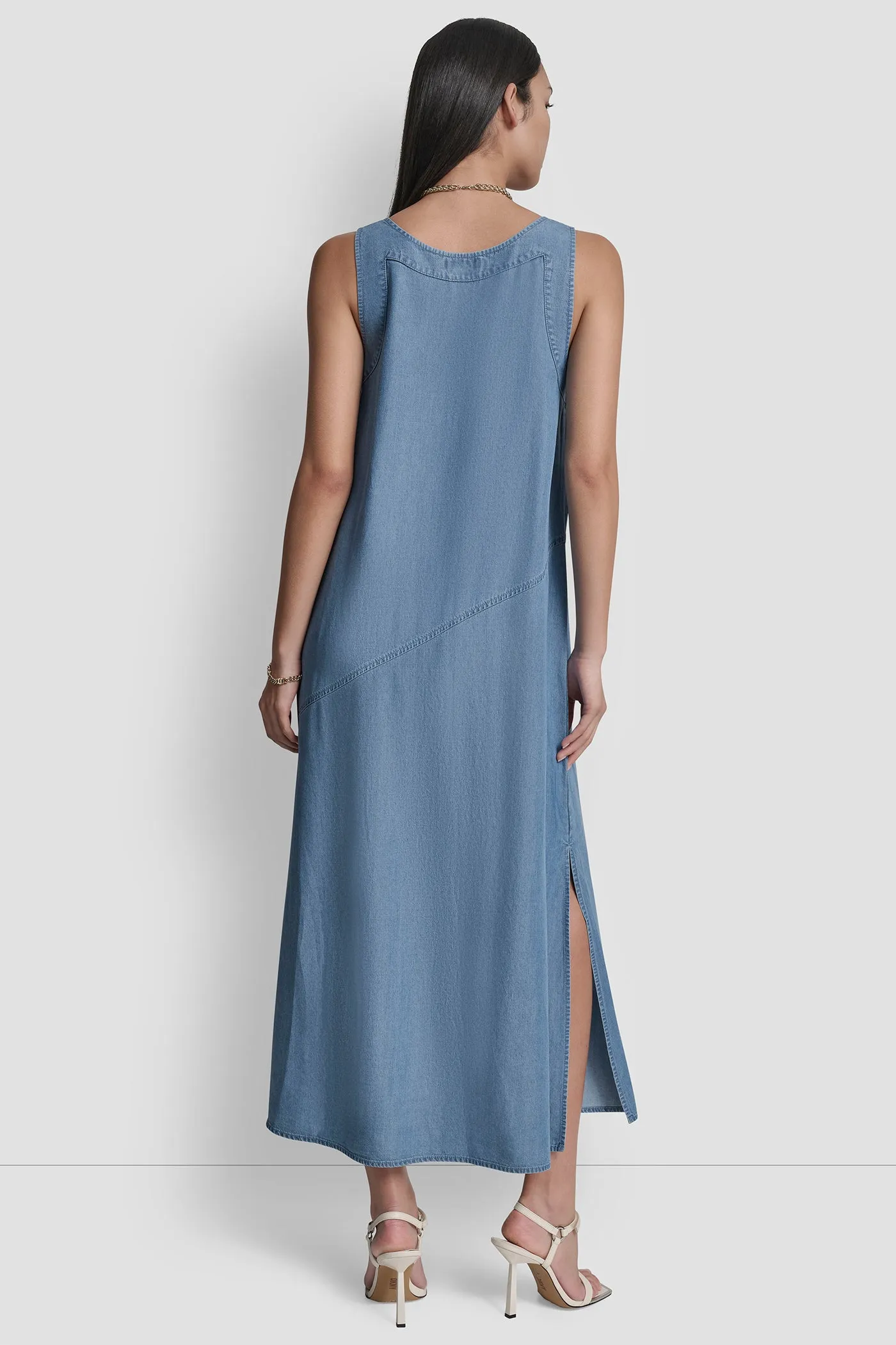 TENCEL MIDI SWING DRESS sold by DKNY product image thumbnail 2