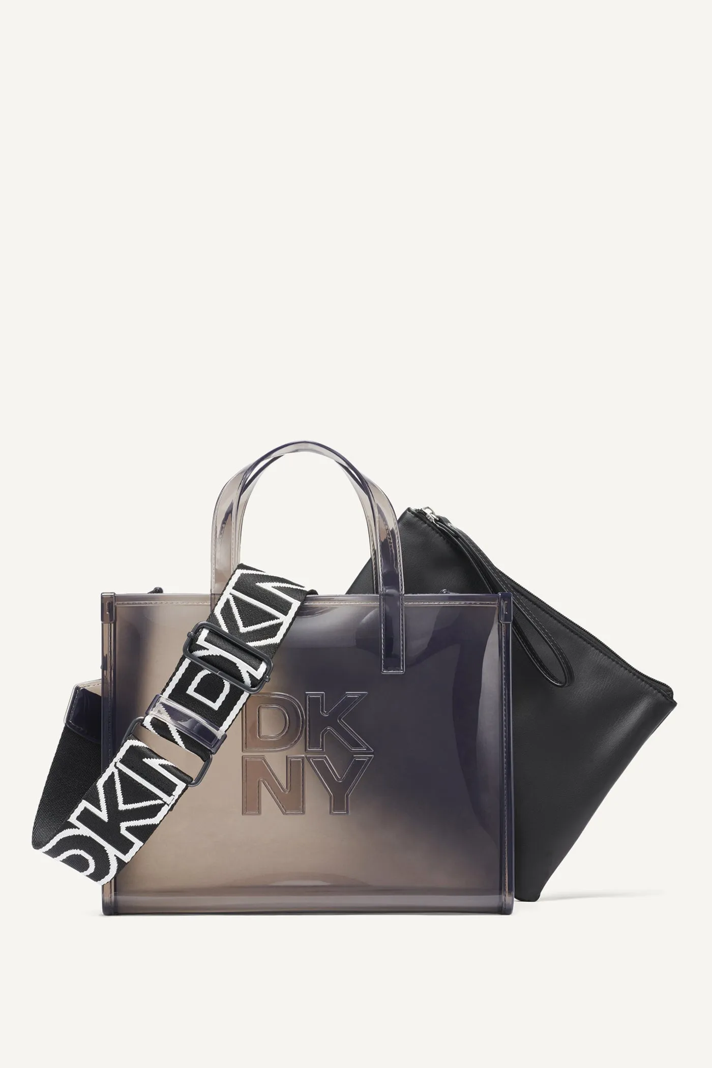 HADLEE SMALL JELLY LOGO TOTE sold by DKNY