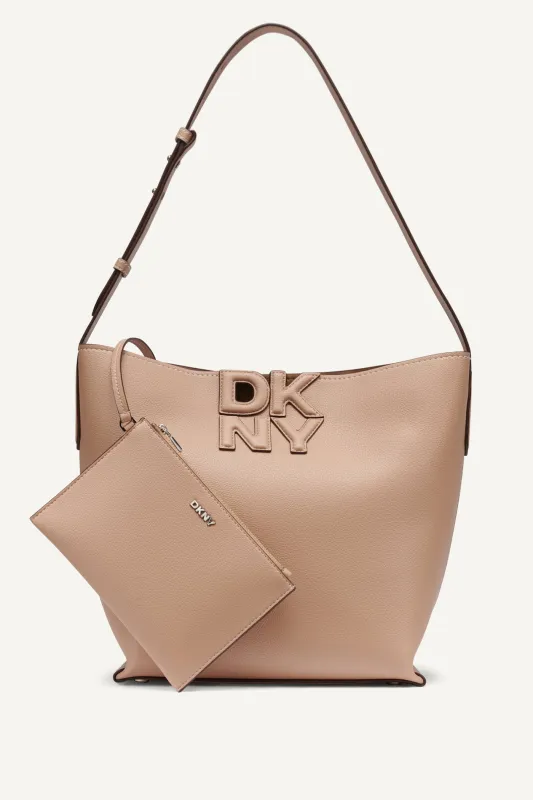 NICOLE LOGO BUCKET BAG sold by DKNY