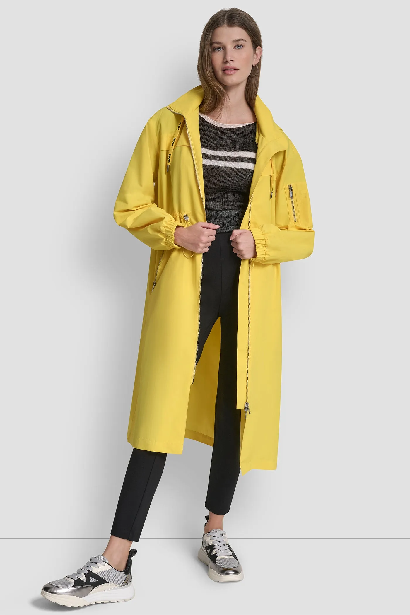 1989 LOGO HOODED LOGO ANORAK sold by DKNY product image thumbnail 4