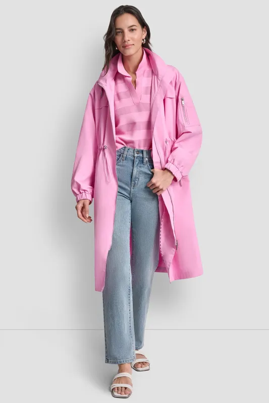 1989 LOGO HOODED LOGO ANORAK sold by DKNY